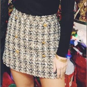 Holiday mini skirt